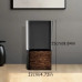 Ваза для квітів з дерев'яною основою 25х12 см вазон для квіткових композицій Чорний